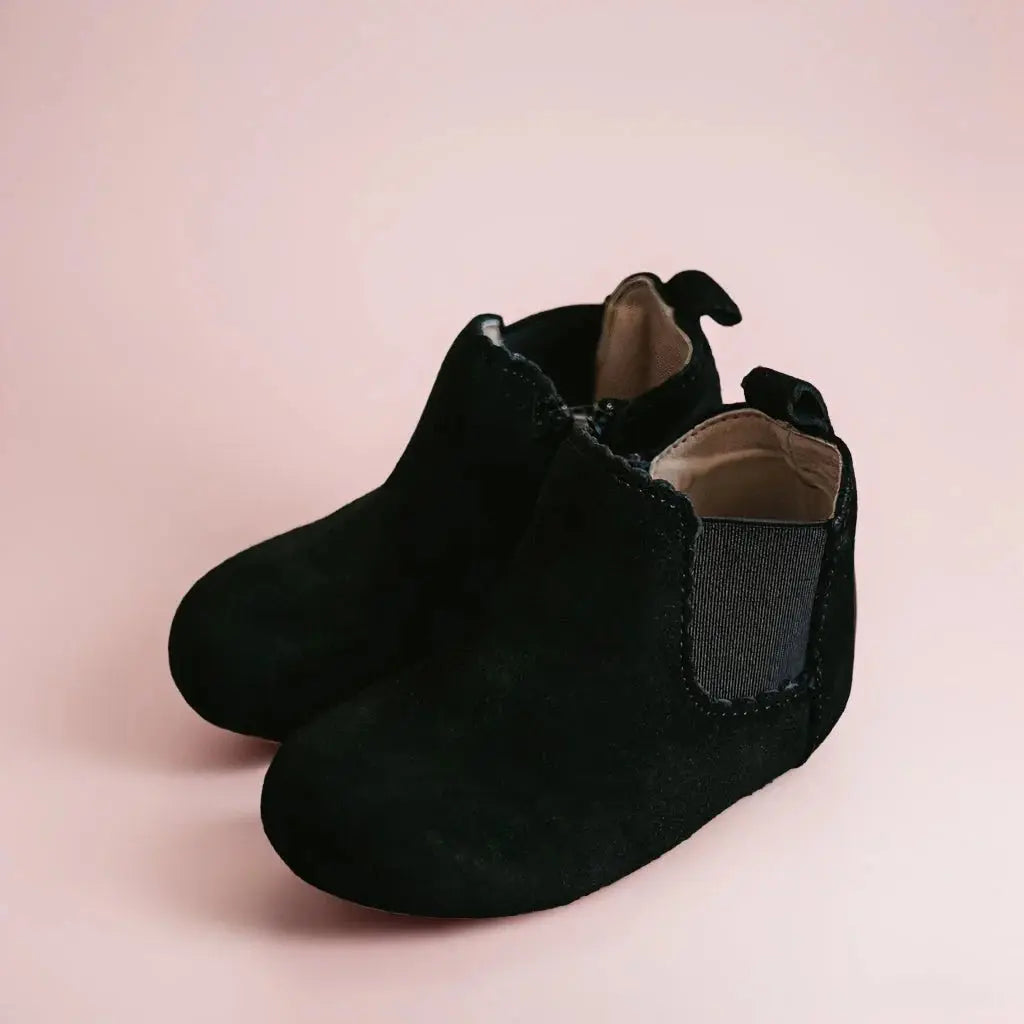 Little Love Bug Co. The Reagan Barefoot Boots with Easy Zipper for Comfortable Fit - Apparel & Accessories > Shoes > Baby & Toddler Shoes > Baby & Toddler Boots Boot