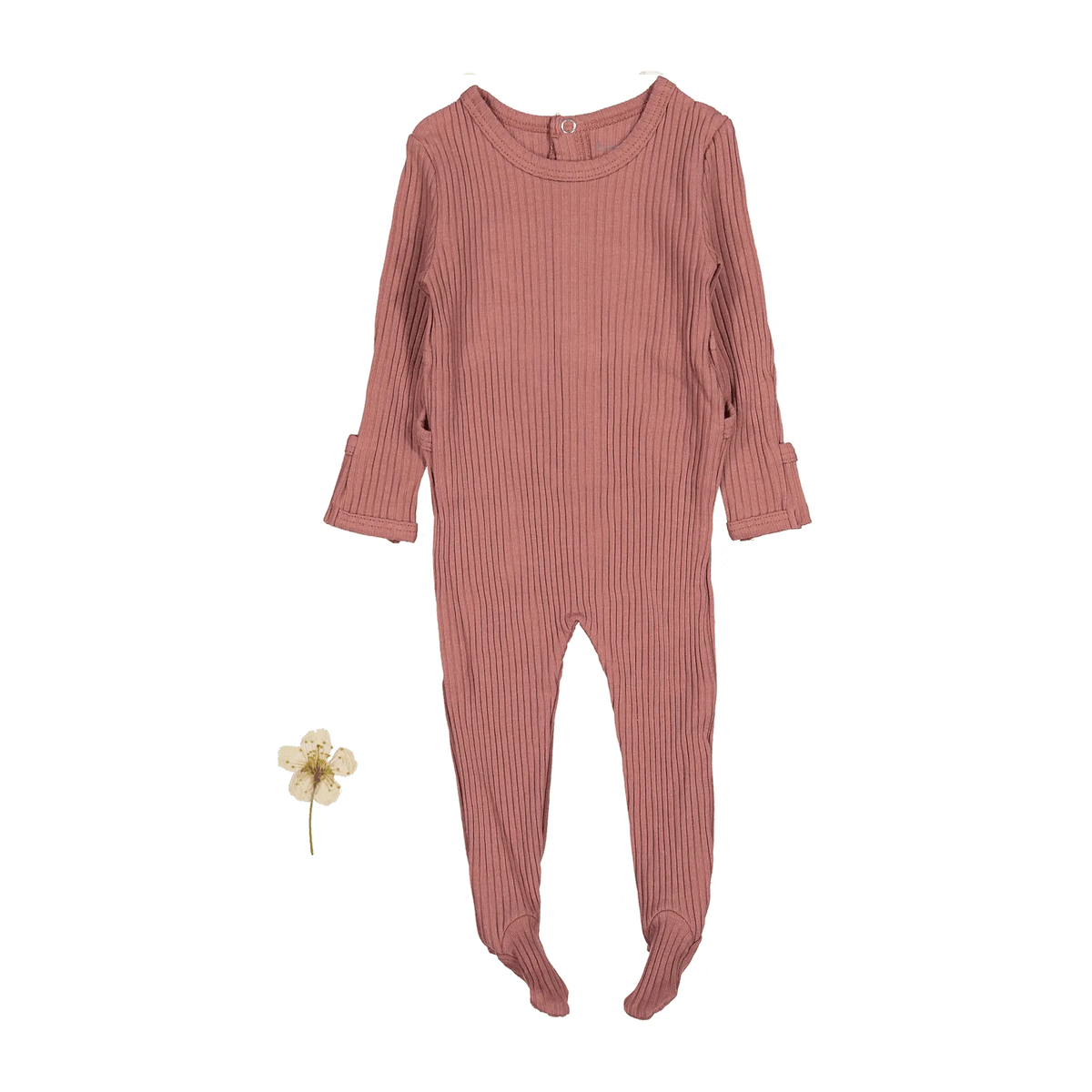 The Romper - Rosewood Ribbed - Sleeve, Baby & Toddler Clothing, Textile, Pink, One-piece garment | Everetts Place