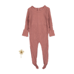 The Romper - Rosewood Ribbed - Sleeve, Baby & Toddler Clothing, Textile, Pink, One-piece garment | Everetts Place
