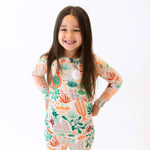 Raising Mama The Second - Skin 2 - Piece Long Sleeve Pajama | Desert Cactus (Beige) - 