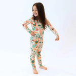 Raising Mama The Second - Skin 2 - Piece Long Sleeve Pajama | Desert Cactus (Beige) - 