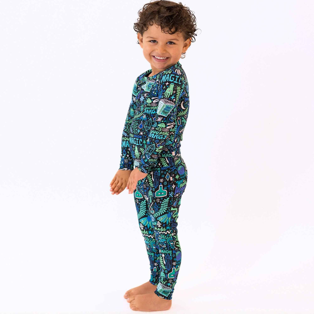 Raising Mama The Second - Skin 2 - Piece Long Sleeve Pajama | Mystic Mama (Blue) - 