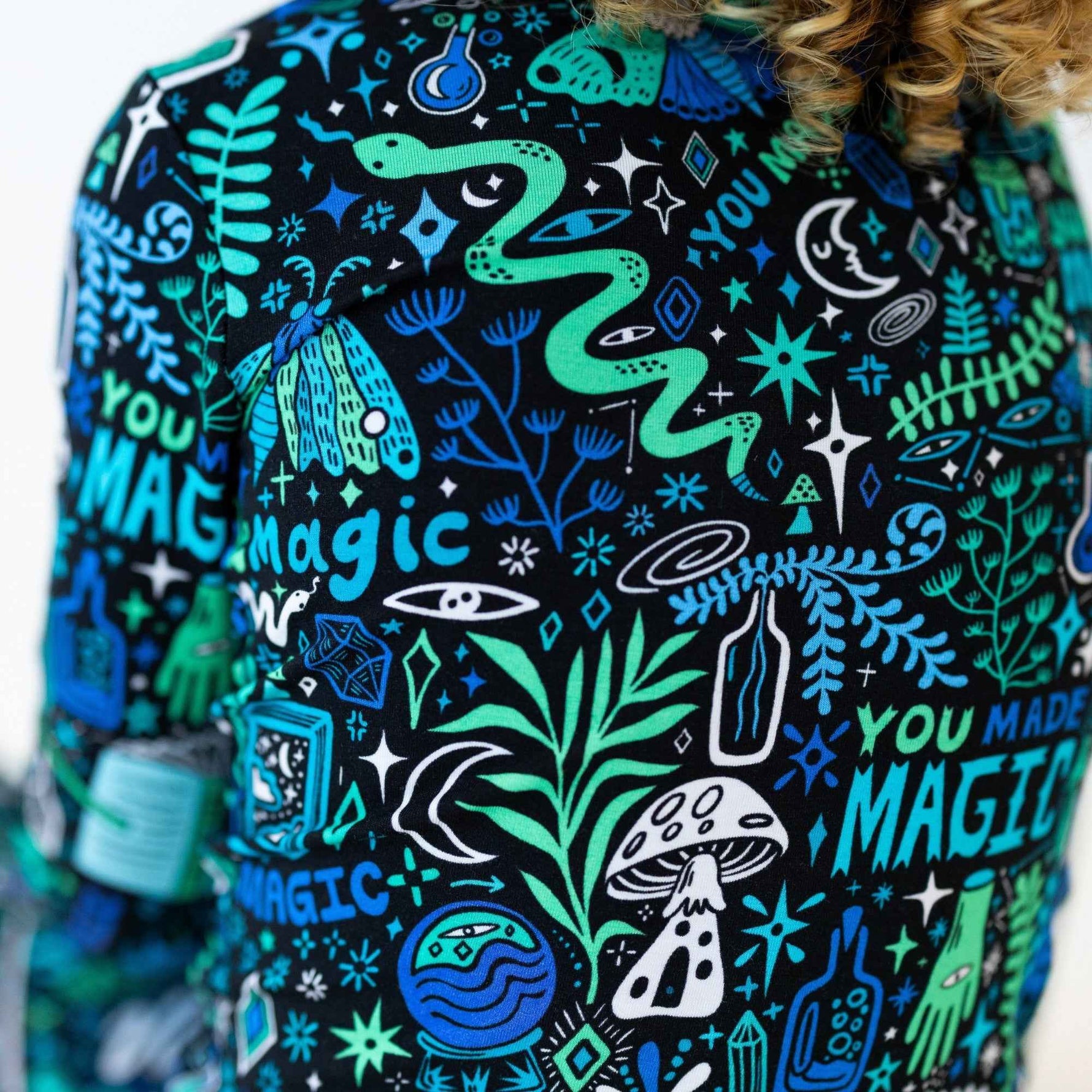 Raising Mama The Second - Skin 2 - Piece Long Sleeve Pajama | Mystic Mama (Blue) - 