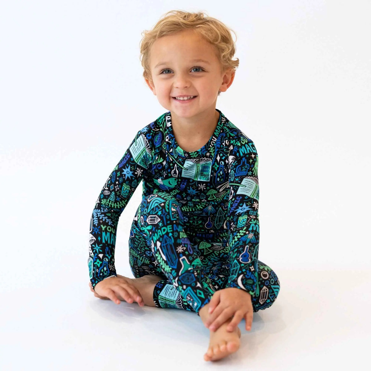 Raising Mama The Second - Skin 2 - Piece Long Sleeve Pajama | Mystic Mama (Blue) - 