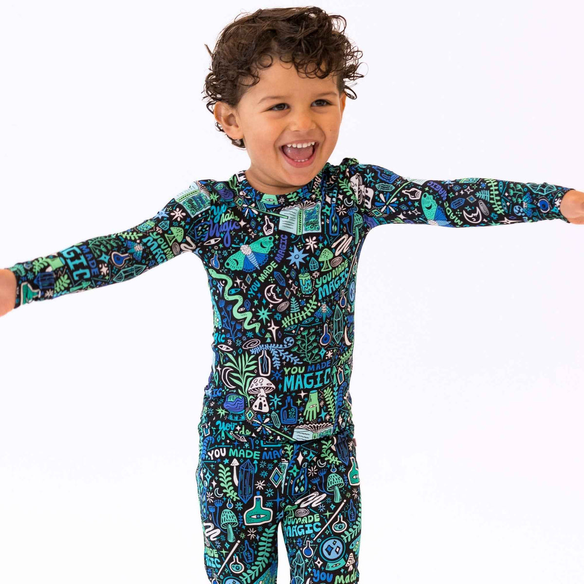 Raising Mama The Second - Skin 2 - Piece Long Sleeve Pajama | Mystic Mama (Blue) - 