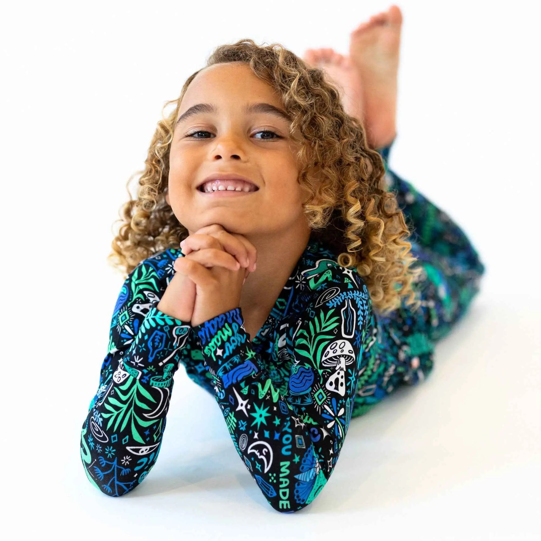 Raising Mama The Second - Skin 2 - Piece Long Sleeve Pajama | Mystic Mama (Blue) - 