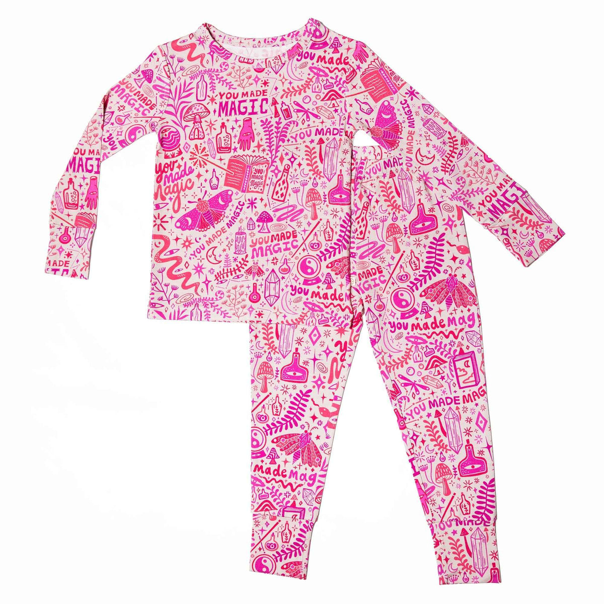 Raising Mama The Second - Skin 2 - Piece Long Sleeve Pajama | Mystic Mama (Pink) - 