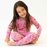 Raising Mama The Second - Skin 2 - Piece Long Sleeve Pajama | Mystic Mama (Pink) - 