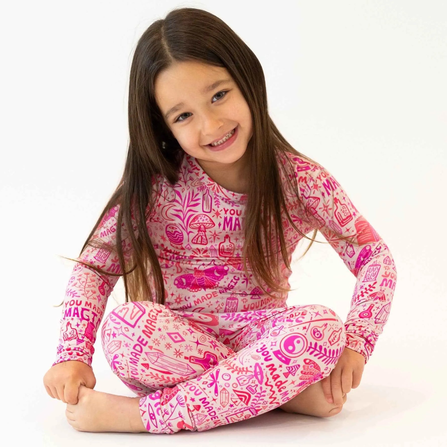 Raising Mama The Second - Skin 2 - Piece Long Sleeve Pajama | Mystic Mama (Pink) - 