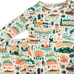 Raising Mama The Second - Skin 2 - Piece Long Sleeve Pajama | Wanderlust - 