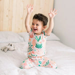 Raising Mama The Second - Skin 2 - Piece Short Sleeve Pajama | Desert Cactus (Beige) - 