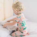 Raising Mama The Second - Skin 2 - Piece Short Sleeve Pajama | Desert Cactus (Beige) - 