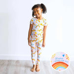 Raising Mama The Second - Skin 2 - Piece Short Sleeve Pajama | Here Comes the Sunshine (Pink) - 