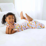 Raising Mama The Second - Skin 2 - Piece Short Sleeve Pajama | Here Comes the Sunshine (Pink) - 