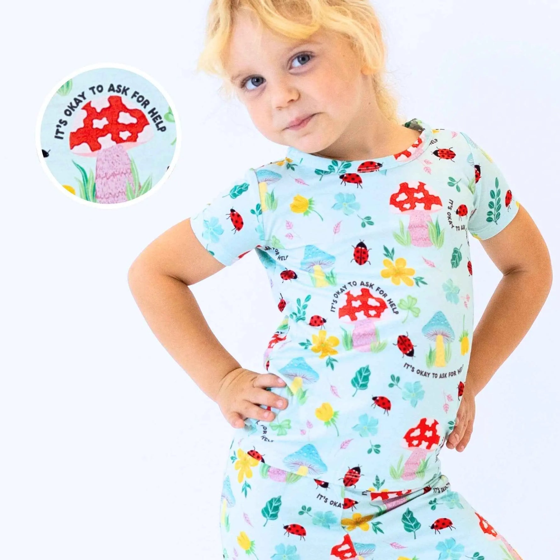 Raising Mama The Second - Skin 2 - Piece Short Sleeve Pajama | Magic Mushroom - 