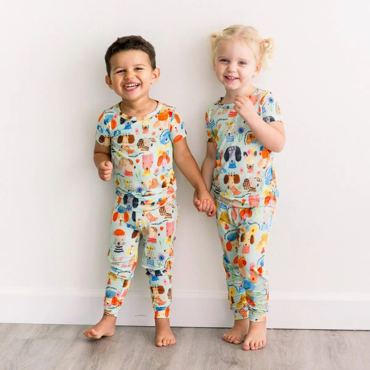 Raising Mama The Second - Skin 2 - Piece Short Sleeve Pajama | Mindful Doggos - 