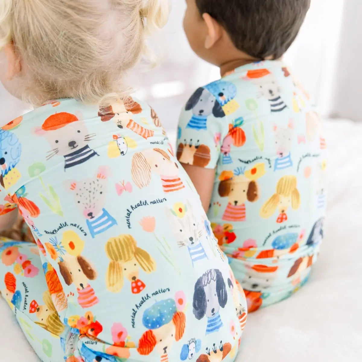 Raising Mama The Second - Skin 2 - Piece Short Sleeve Pajama | Mindful Doggos - 