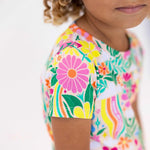 Raising Mama The Second - Skin 2 - Piece Short Sleeve Pajama | Rainbow Daisy Babe - 