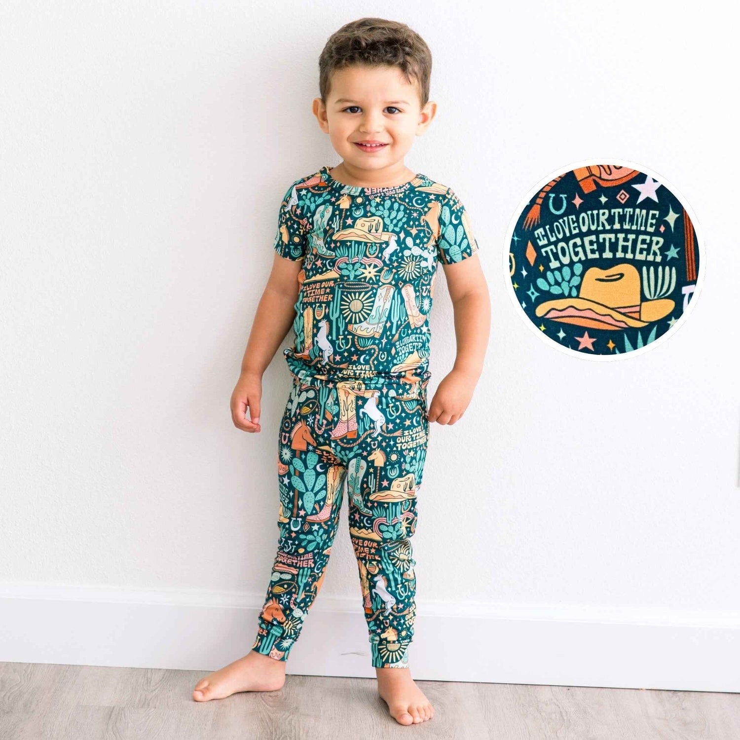 Raising Mama The Second - Skin 2 - Piece Short Sleeve Pajama | Wild West - 