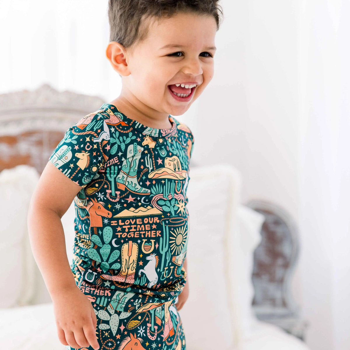 Raising Mama The Second - Skin 2 - Piece Short Sleeve Pajama | Wild West - 