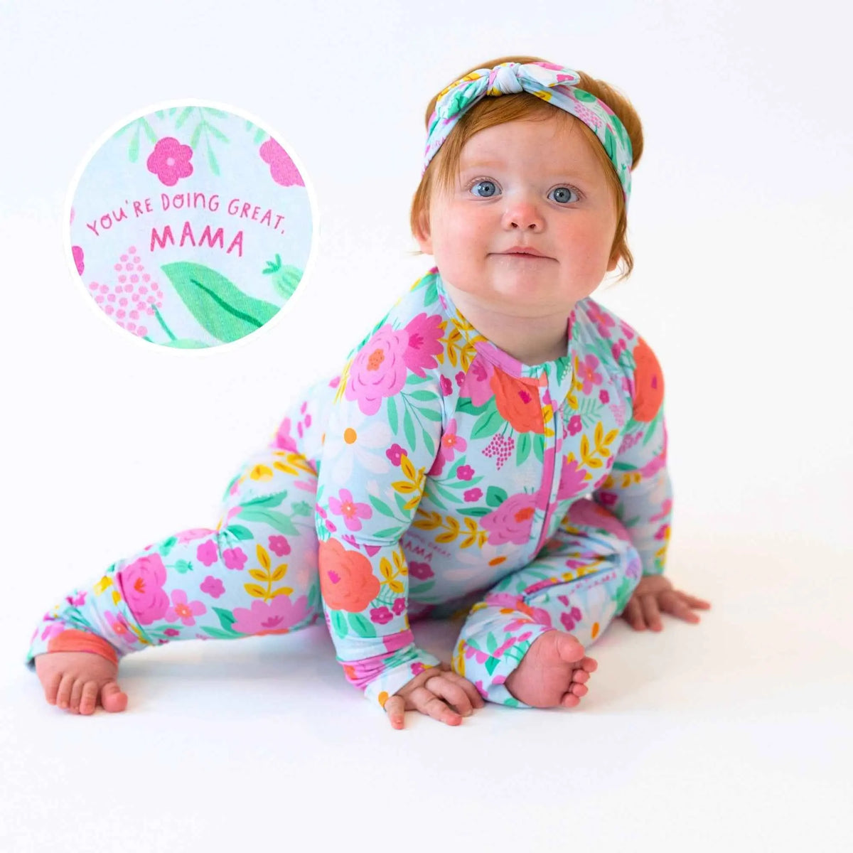 Raising Mama The Second - Skin Convertible Romper | Flower Power - 