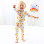 Raising Mama The Second - Skin Convertible Romper | Here Comes the Sunshine (Pink) - 