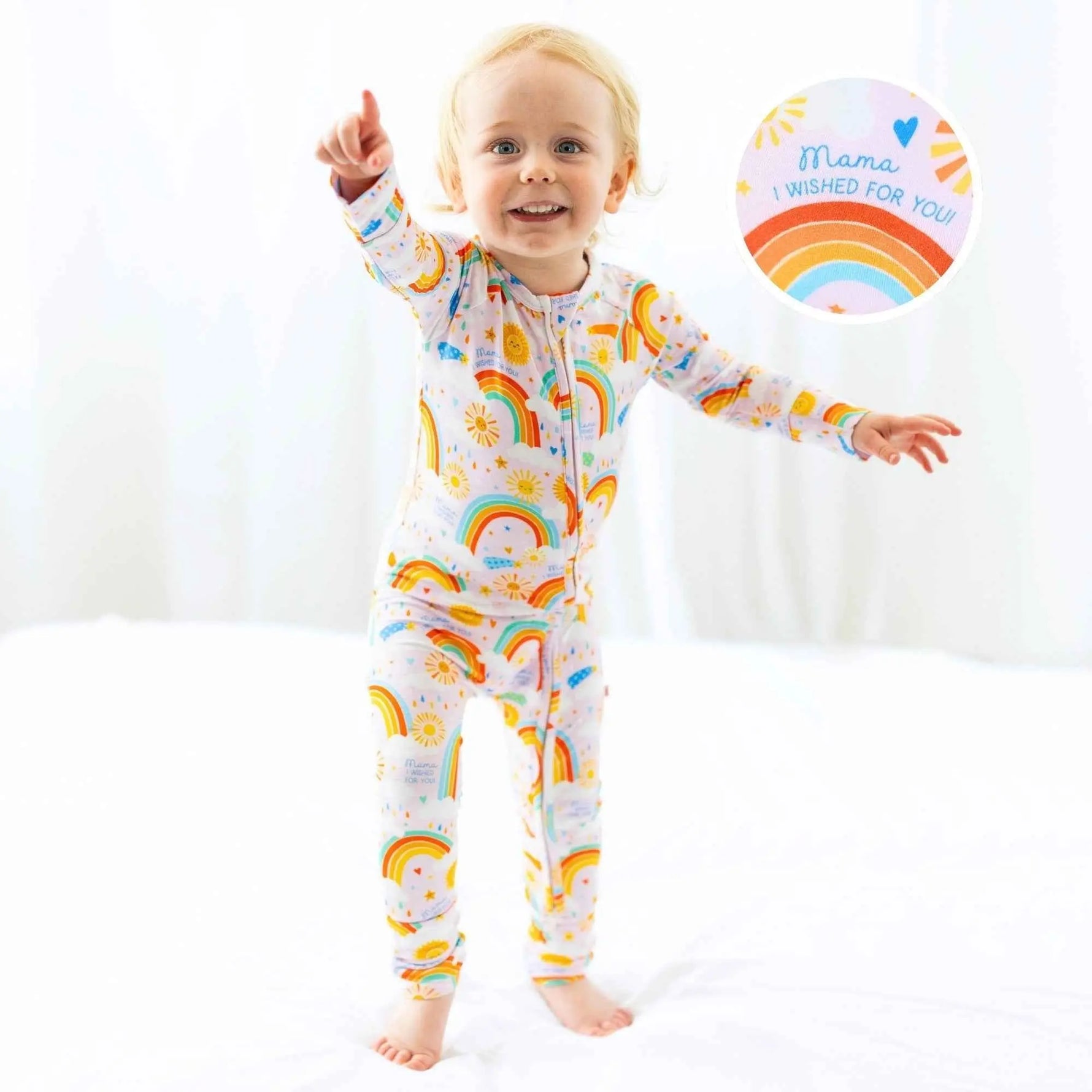 Raising Mama The Second - Skin Convertible Romper | Here Comes the Sunshine (Pink) - 