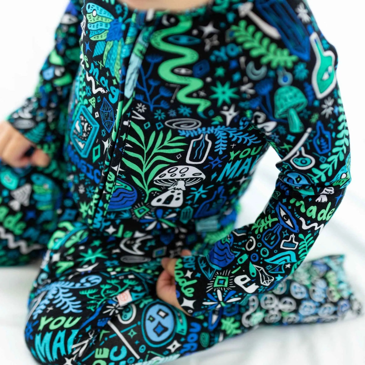 Raising Mama The Second - Skin Convertible Romper | Mystic Mama (Blue) - 