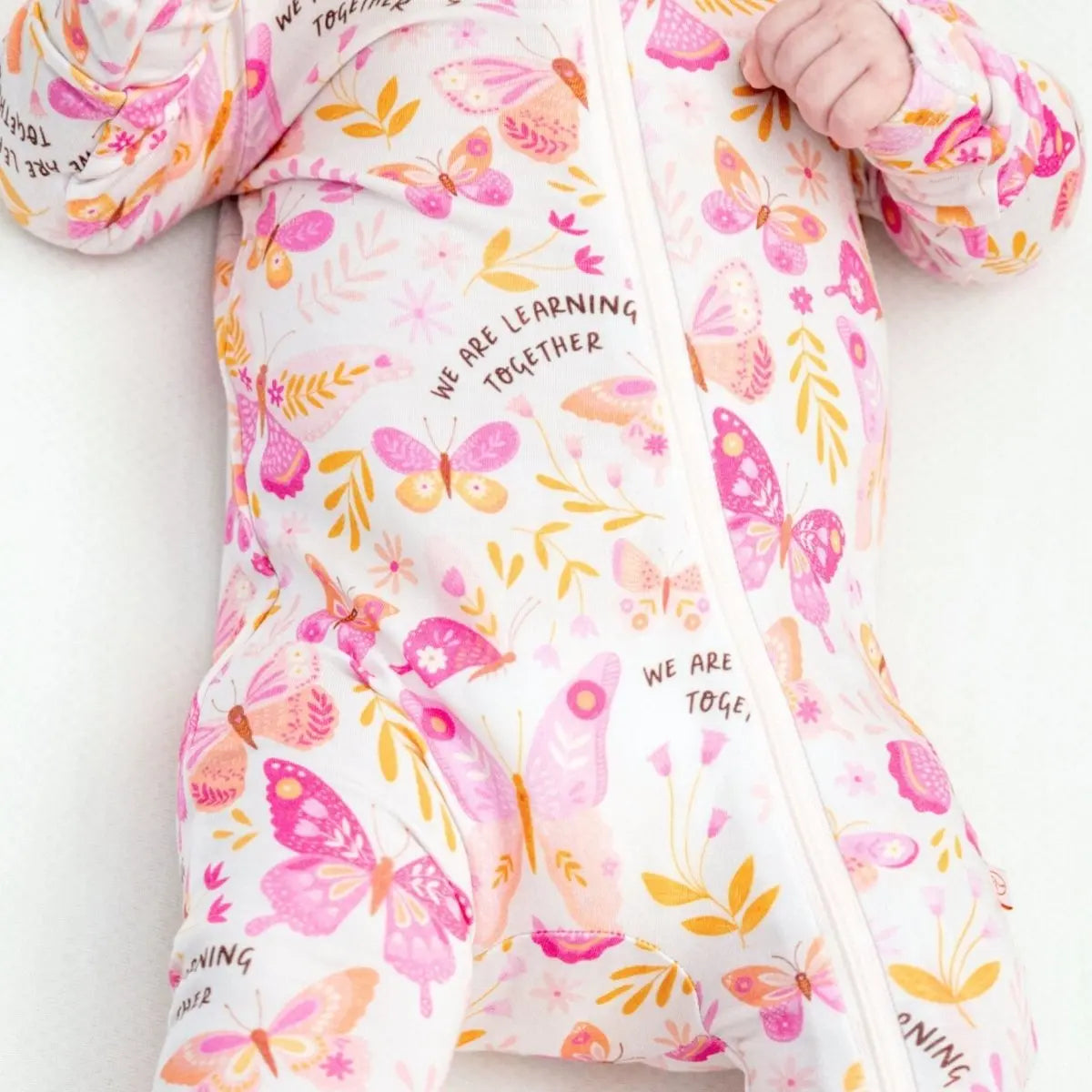 Raising Mama The Second - Skin Footie | Butterfly Smoochies - 