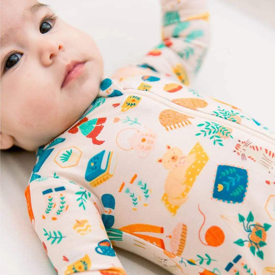 Raising Mama The Second - Skin Footie | Cozy Cats & Dogs - 