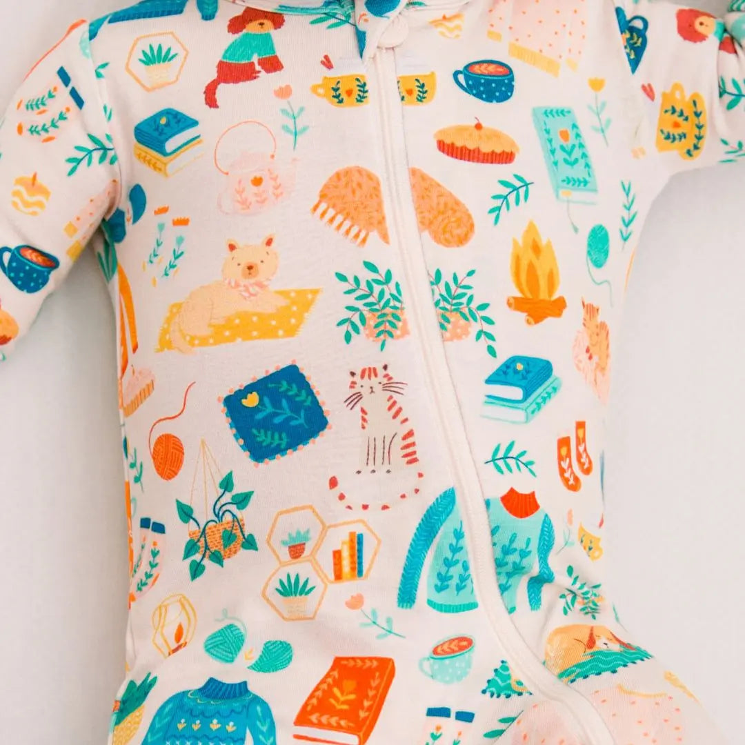 Raising Mama The Second - Skin Footie | Cozy Cats & Dogs - 
