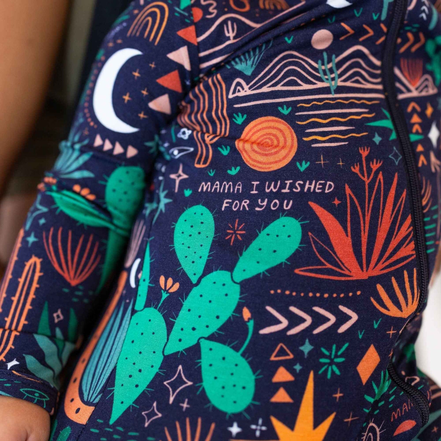Raising Mama The Second - Skin Footie | Desert Cactus (Midnight) - 
