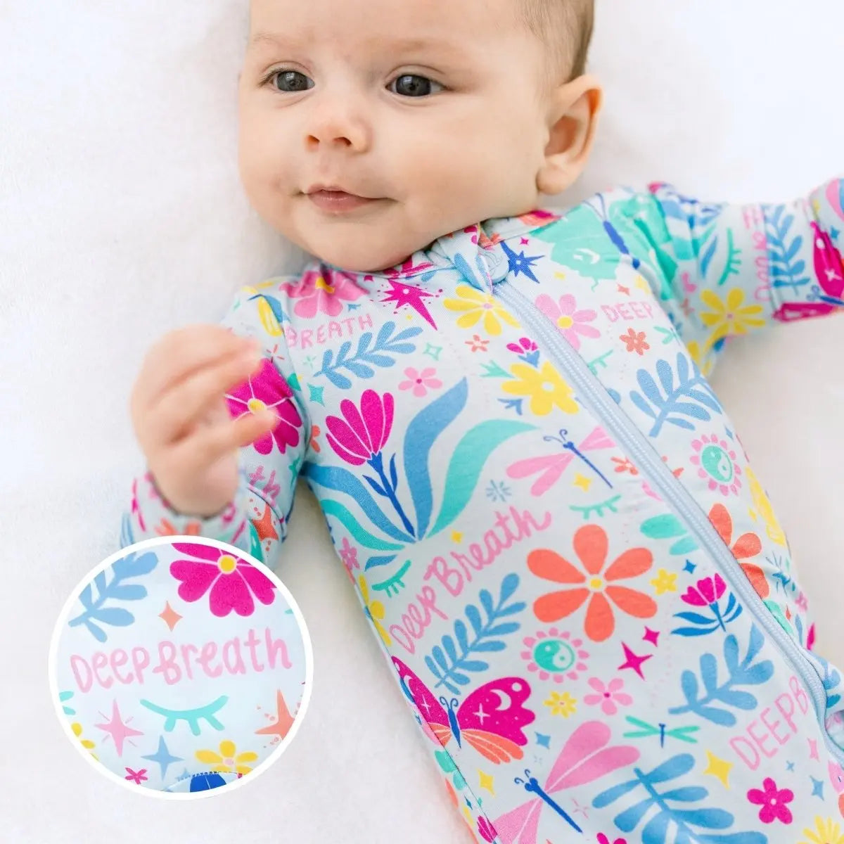 Raising Mama The Second - Skin Footie | Om Baby (Light Blue) - 