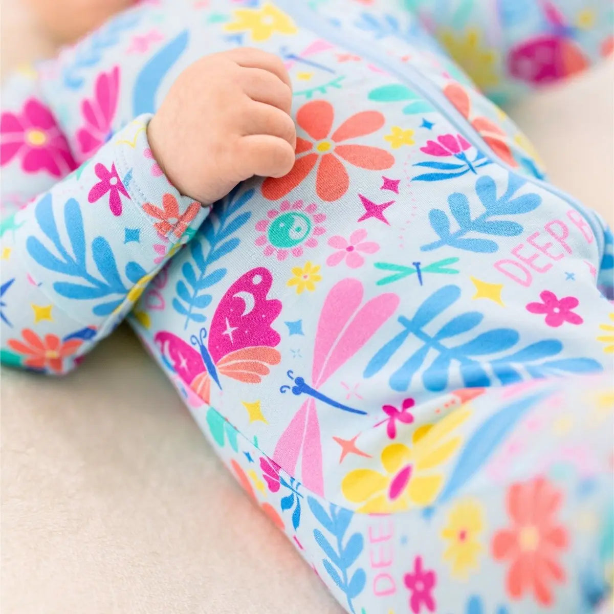 Raising Mama The Second - Skin Footie | Om Baby (Light Blue) - 