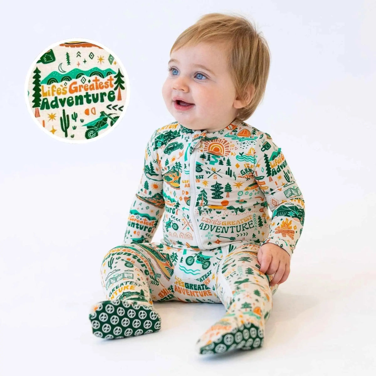 Raising Mama The Second - Skin Footie | Wanderlust - 