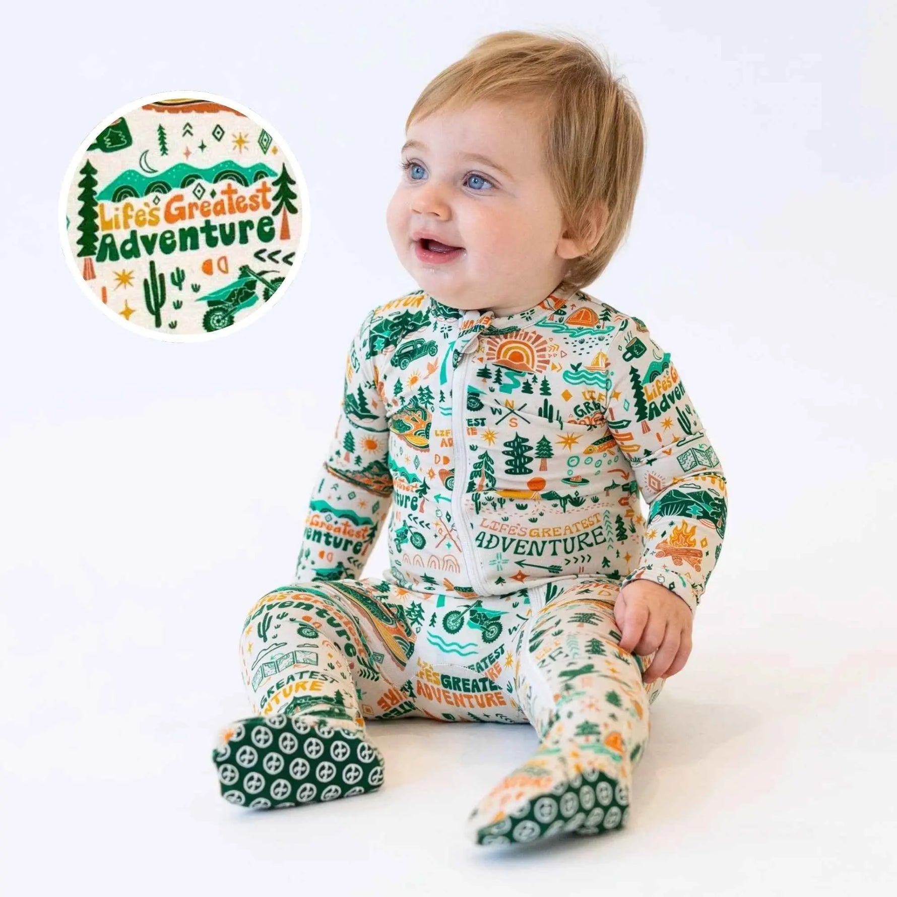 Raising Mama The Second - Skin Footie | Wanderlust - 
