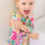 Raising Mama The Second - Skin Footless Romper | Rainbow Daisy Babe - 