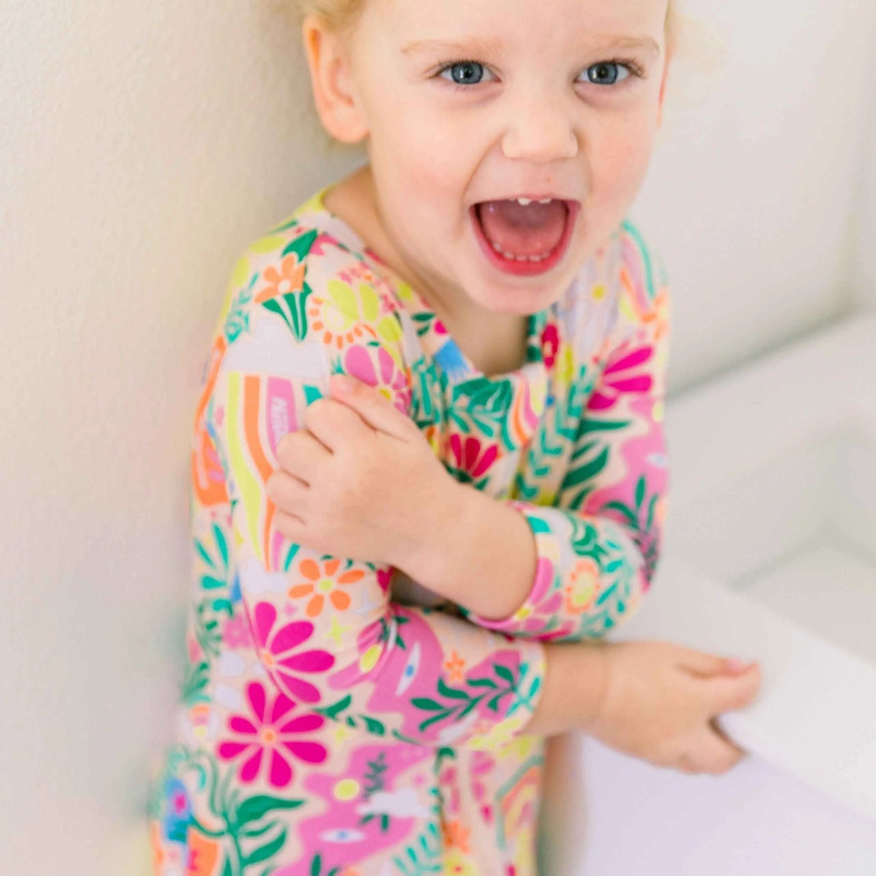 Raising Mama The Second - Skin Footless Romper | Rainbow Daisy Babe - 