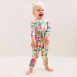 Raising Mama The Second - Skin Footless Romper | Rainbow Daisy Babe - 
