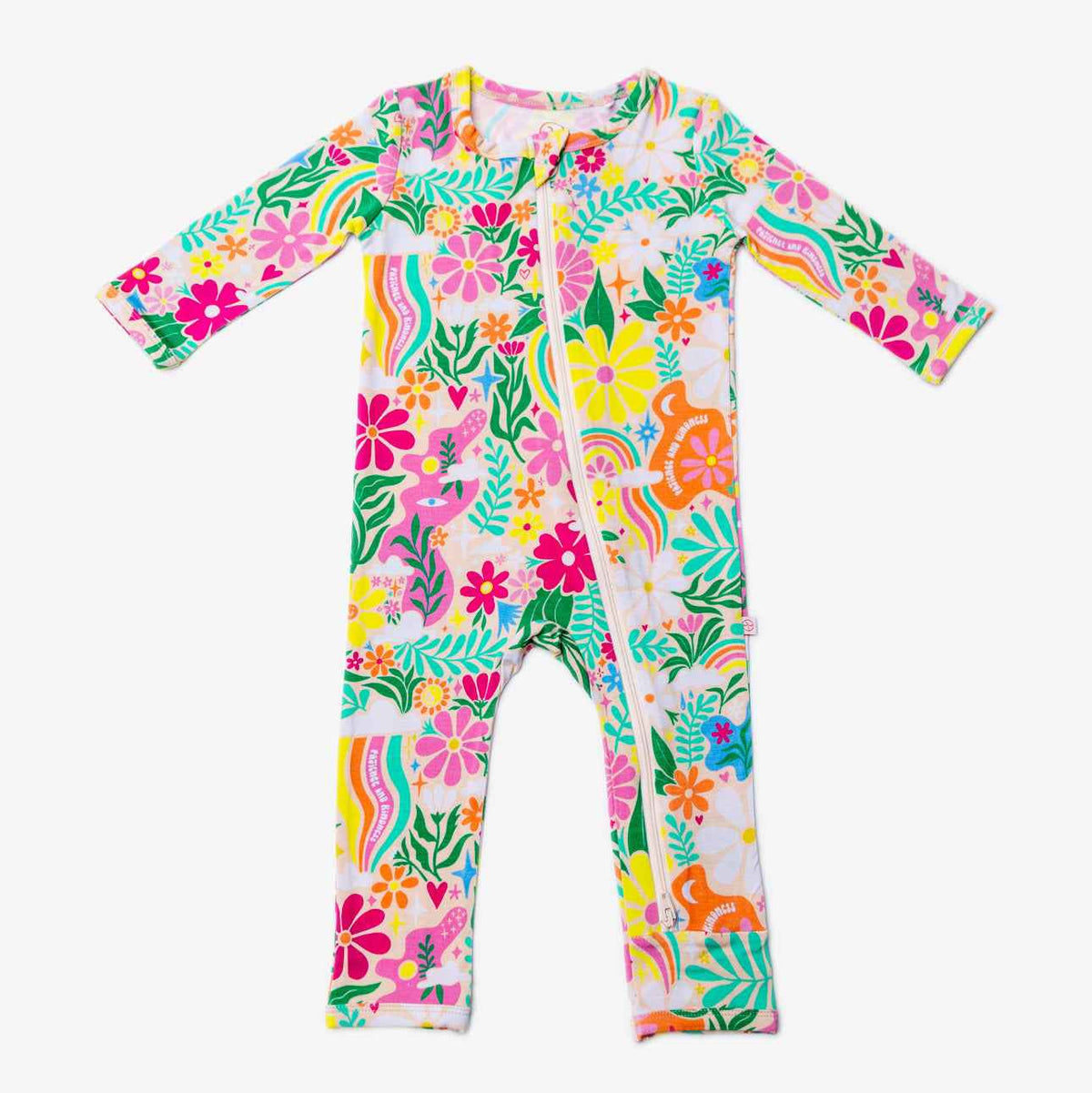 Raising Mama The Second - Skin Footless Romper | Rainbow Daisy Babe - 