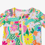 Raising Mama The Second - Skin Footless Romper | Rainbow Daisy Babe - 