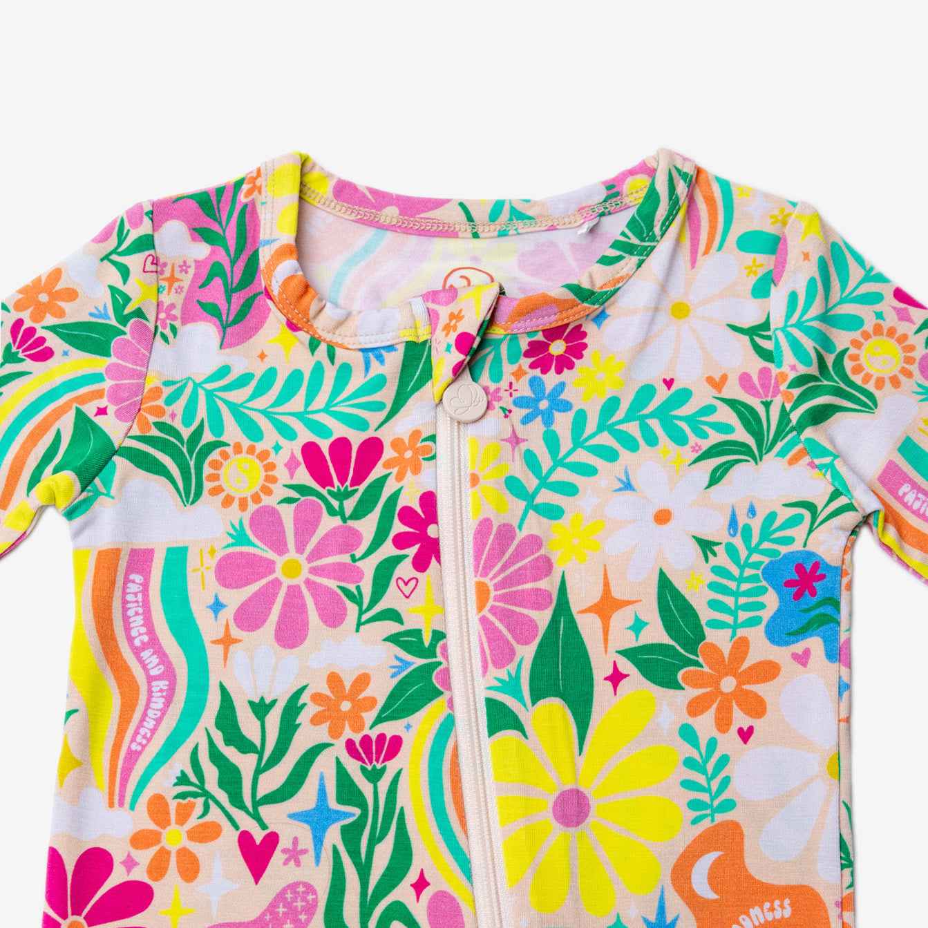 Raising Mama The Second - Skin Footless Romper | Rainbow Daisy Babe - 