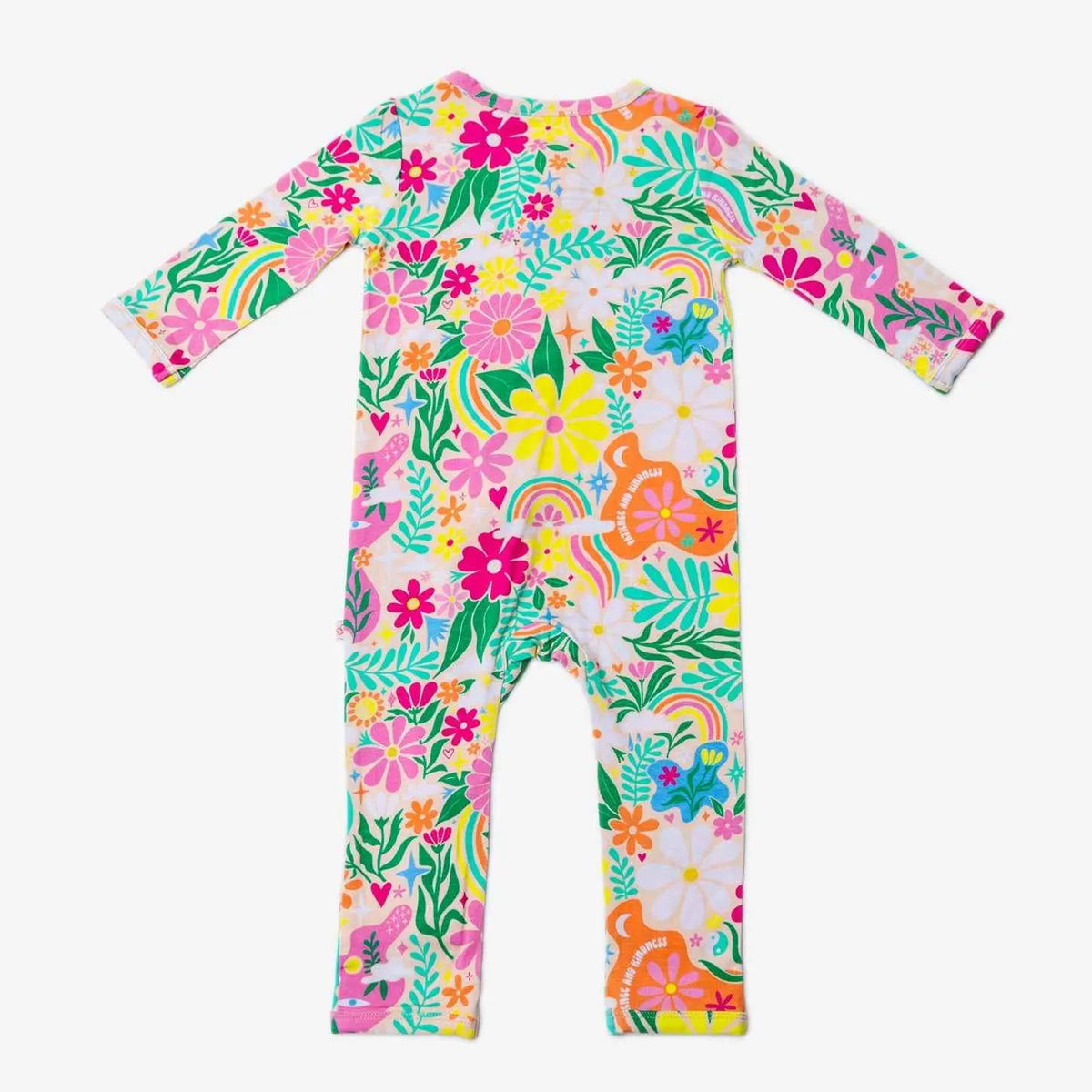 Raising Mama The Second - Skin Footless Romper | Rainbow Daisy Babe - 