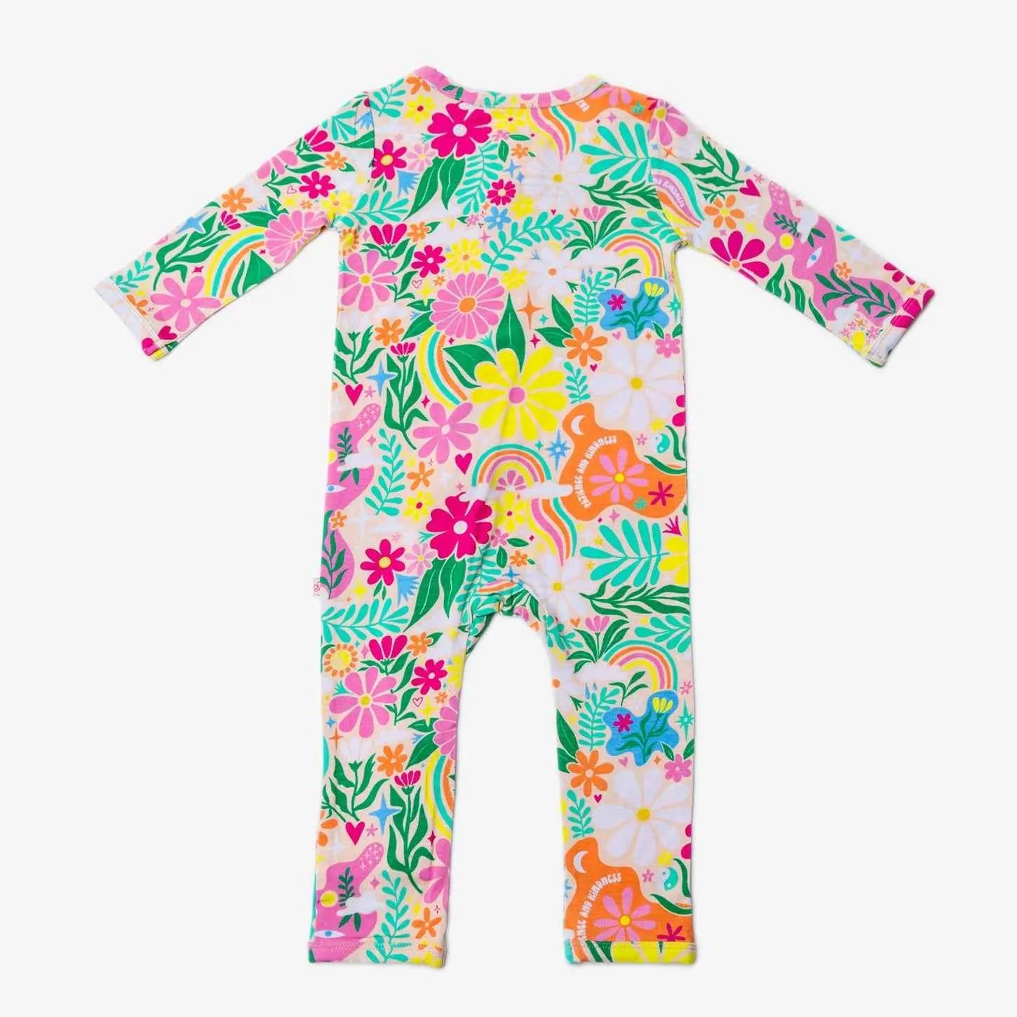 Raising Mama The Second - Skin Footless Romper | Rainbow Daisy Babe - 