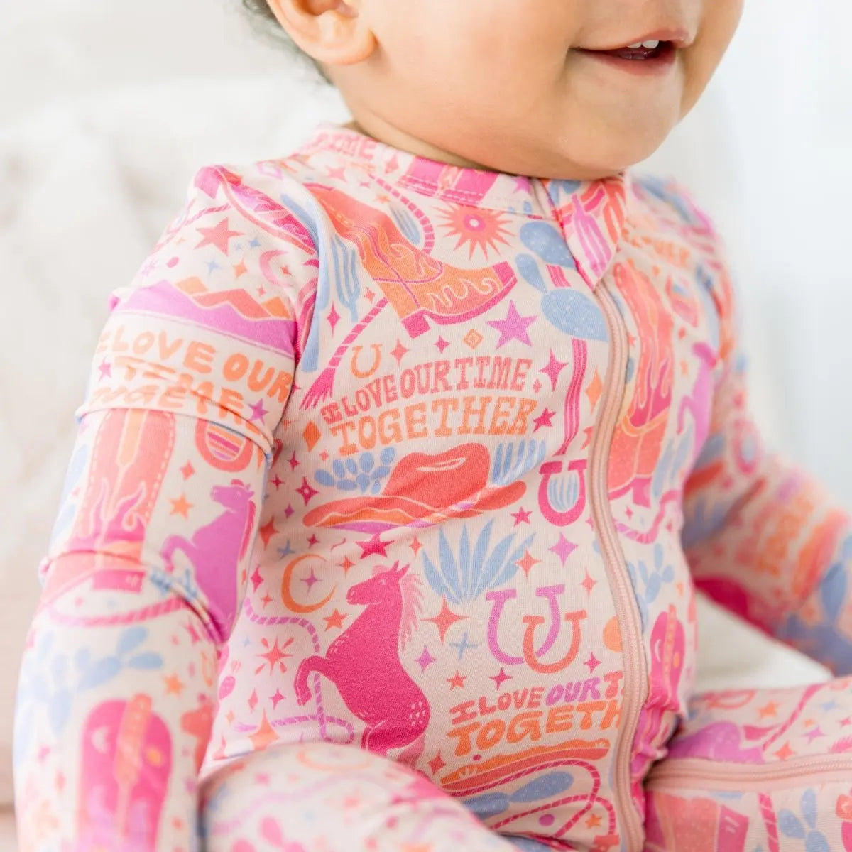Raising Mama The Second - Skin Footless Romper | Saddle Up - 