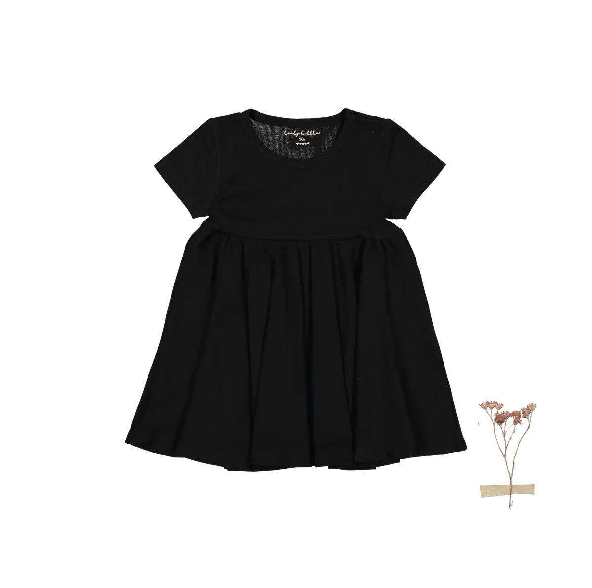 Lovely Littles The Short Sleeve Dress - Black - 