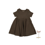 The Short Sleeve Dress - Cocoa - Sleeve, One-piece garment, Textile, Fashion, Day Dress | Everetts Place