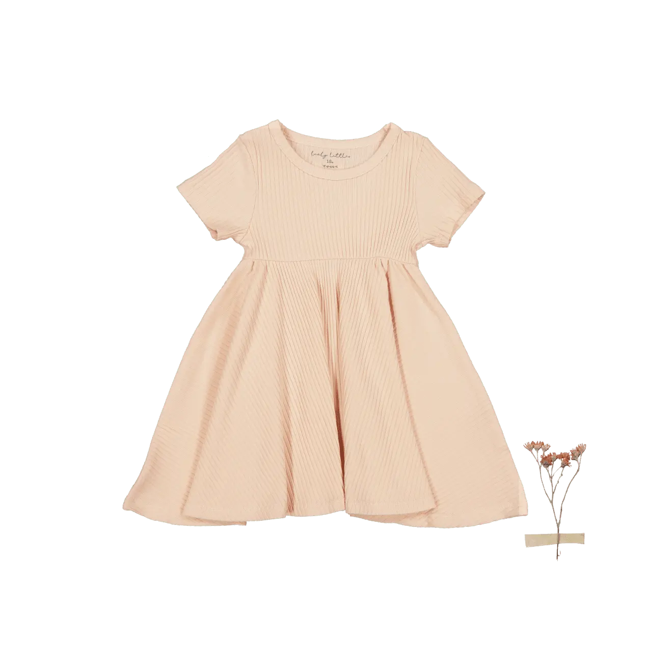 The Short Sleeve Dress - Powder - Sleeve, Baby & Toddler Clothing, Textile, Dress, Day Dress | Everetts Place