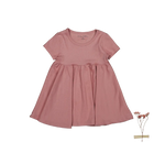 Lovely Littles The Short Sleeve Dress - Rosewood - 