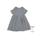 Lovely Littles The Short Sleeve Dress - Slate - 
